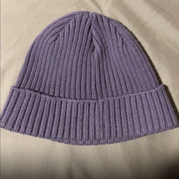 Gray Ribbed Watch Cap with Timberland Logo - Picture 3 of 5